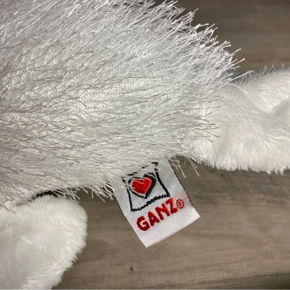 Ganz Webkinz White Seal Fuzzy Eyelash Stuffed‎ Animal Toy Plush NO Code 10”